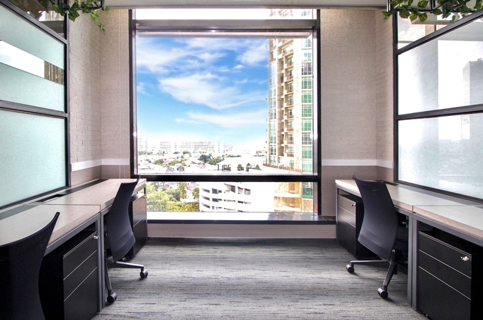 w1 - Private Office 4 Pax View - Uptown Service Office at Twospaces